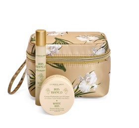 IRIS BIANCO MINI BEAUTY CASE PETALO 1 PROFUMO 15 ML + 1 CREMA PROFUMATA CORPO 75 ML - farmascienza.it