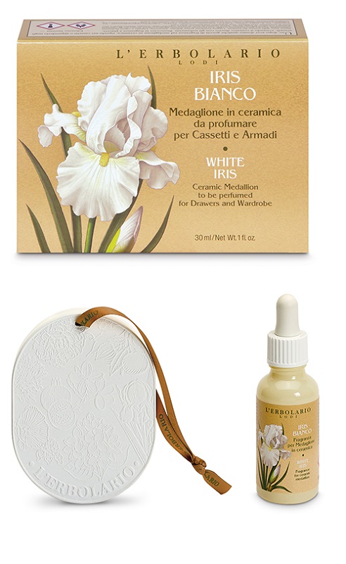 IRIS BIANCO MEDAGLIONE CERAMICA PROFUMATO CASSETTI ARMADI - farmascienza.it