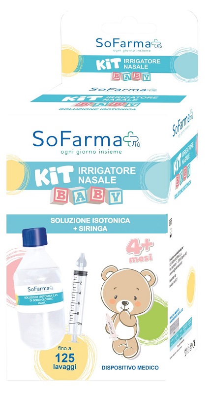 KIT IRRIGATORE NASALE BABY SOFARMAPIU' - farmascienza.it