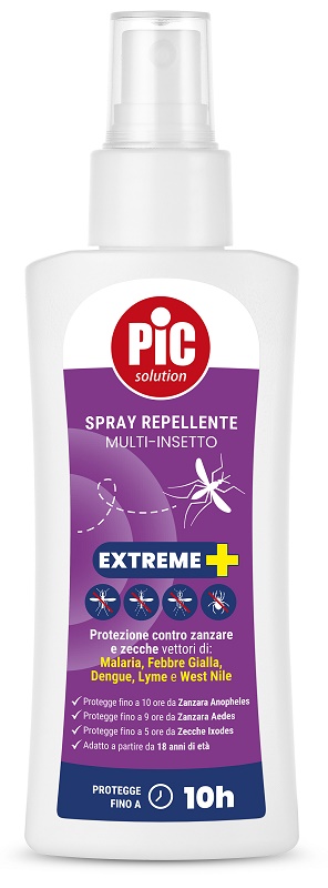 PIC SOLUTION SPRAY REPELLENTE MULTI-INSETTO EXTREME+ 100 ML - farmascienza.it