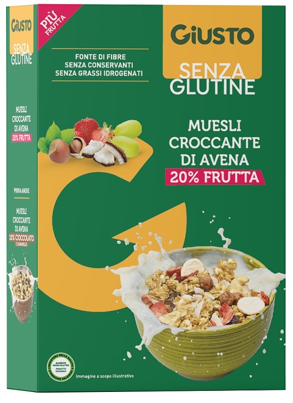 GIUSTO SENZA GLUTINE MUESLI AVENA FRUTTA SECCA 275 G - farmascienza.it