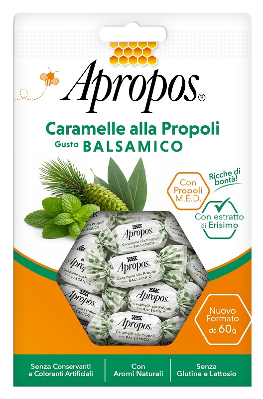 APROPOS CARAMELLE PROPOLI BALSAMICHE 60 G - farmascienza.it