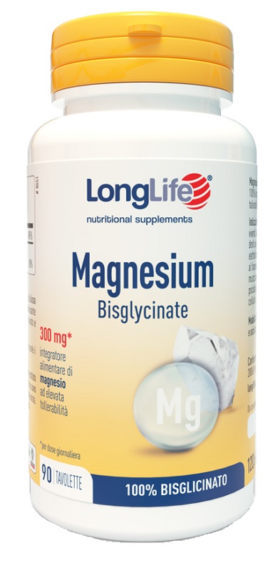 LONGLIFE MAGNESIUM BISGLYCINATE 90 TAVOLETTE SENZA GLUTINE - farmascienza.it