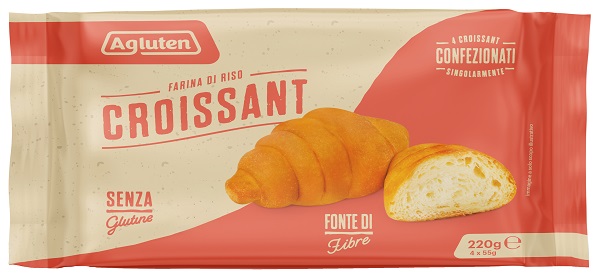 AGLUTEN CROISSANT CLASSICI 4 PEZZI DA 50 G LATTE DELATTOSATO - farmascienza.it