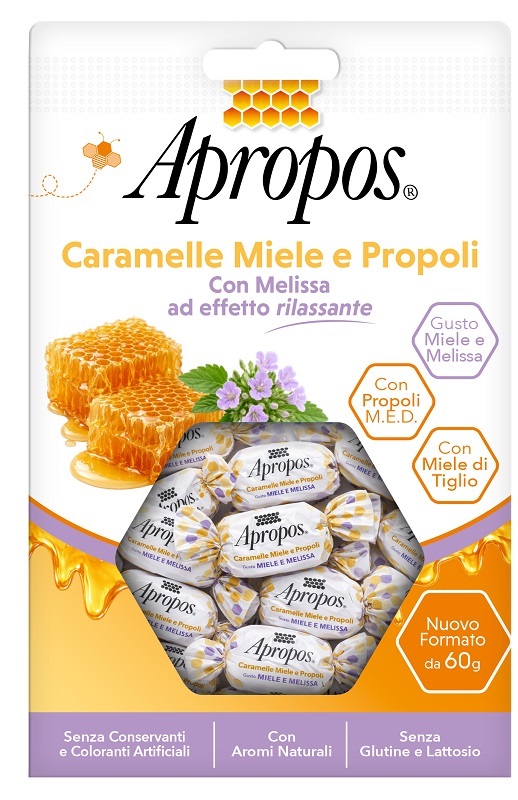 APROPOS CARAMELLE MIELE MELISSA 60 G SENZA GLUTINE SENZA LATTOSIO - farmascienza.it
