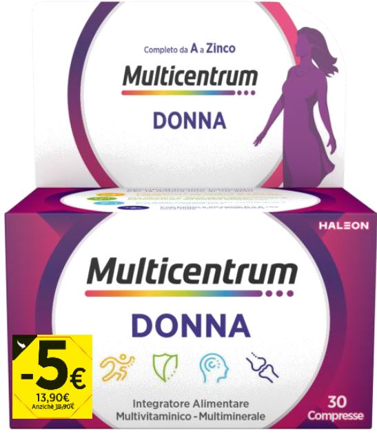 MULTICENTRUM DONNA 30 COMPRESSE PROMO 2026 - farmascienza.it