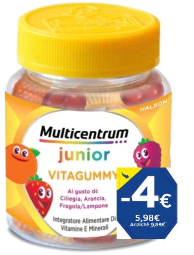 MULTICENTRUM VITAGUMMY 30 CARAMELLE GOMMOSE PROMO 2026 - farmascienza.it