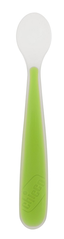CHICCO SOFTLY SPOON CUCCHIAIO MORBIDO IN SILICONE VERDE 6M+ - farmascienza.it