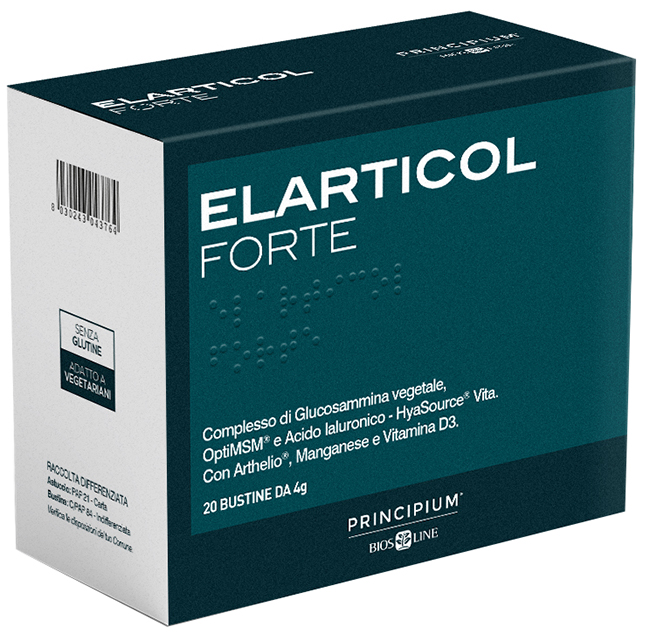 PRINCIPIUM ELARTICOL FORTE 20 BUSTINE DA 4 G CON EDULCORANTE SENZA GLUTINE - farmascienza.it