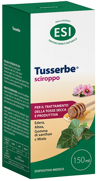 ESI TUSSERBE SCIROPPO 150 ML GUSTO FRAGOLA SENZA GLUTINE SENZA LATTOSIO - farmascienza.it