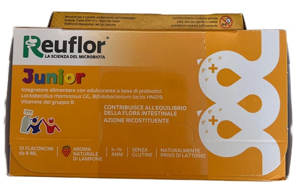 REUFLOR JUNIOR 10 FLACONCINI 8 ML + GADGET MATITE COLORATE - farmascienza.it