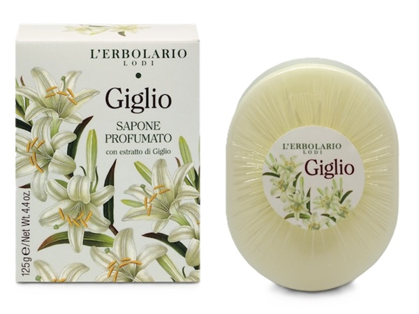 GIGLIO SAPONE PROFUMATO 125 G CON FIORE IN RILIEVO EDIZIONE LIMITATA - farmascienza.it